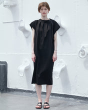 画像をギャラリービューアに読み込む, ネックプリーツジャージワンピース