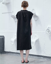 画像をギャラリービューアに読み込む, ネックプリーツジャージワンピース