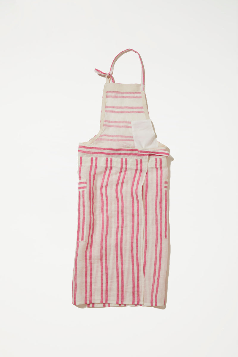 リネンストライプエプロン ｜Du_Tango（デュ・タンゴ）公式通販