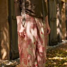 画像をギャラリービューアに読み込む, プリントラップワイドパンツ