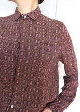 画像をギャラリービューアに読み込む, ドッグプリントワイドカラーシャツ