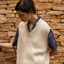 画像をギャラリービューアに読み込む, コットンリネンニットベスト