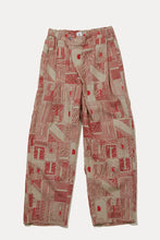 画像をギャラリービューアに読み込む, プリントラップワイドパンツ