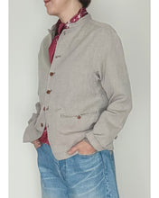 画像をギャラリービューアに読み込む, ウールリネンシェフジャケット
