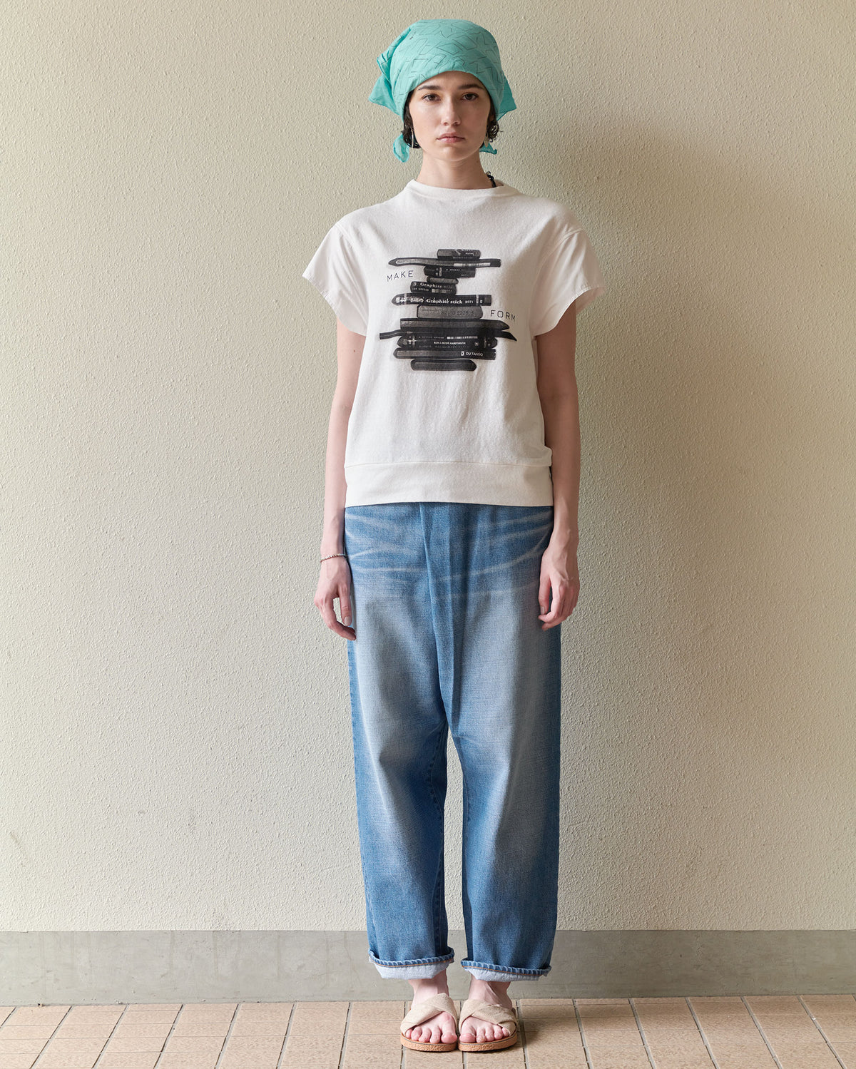 ペンシルプリントTEE