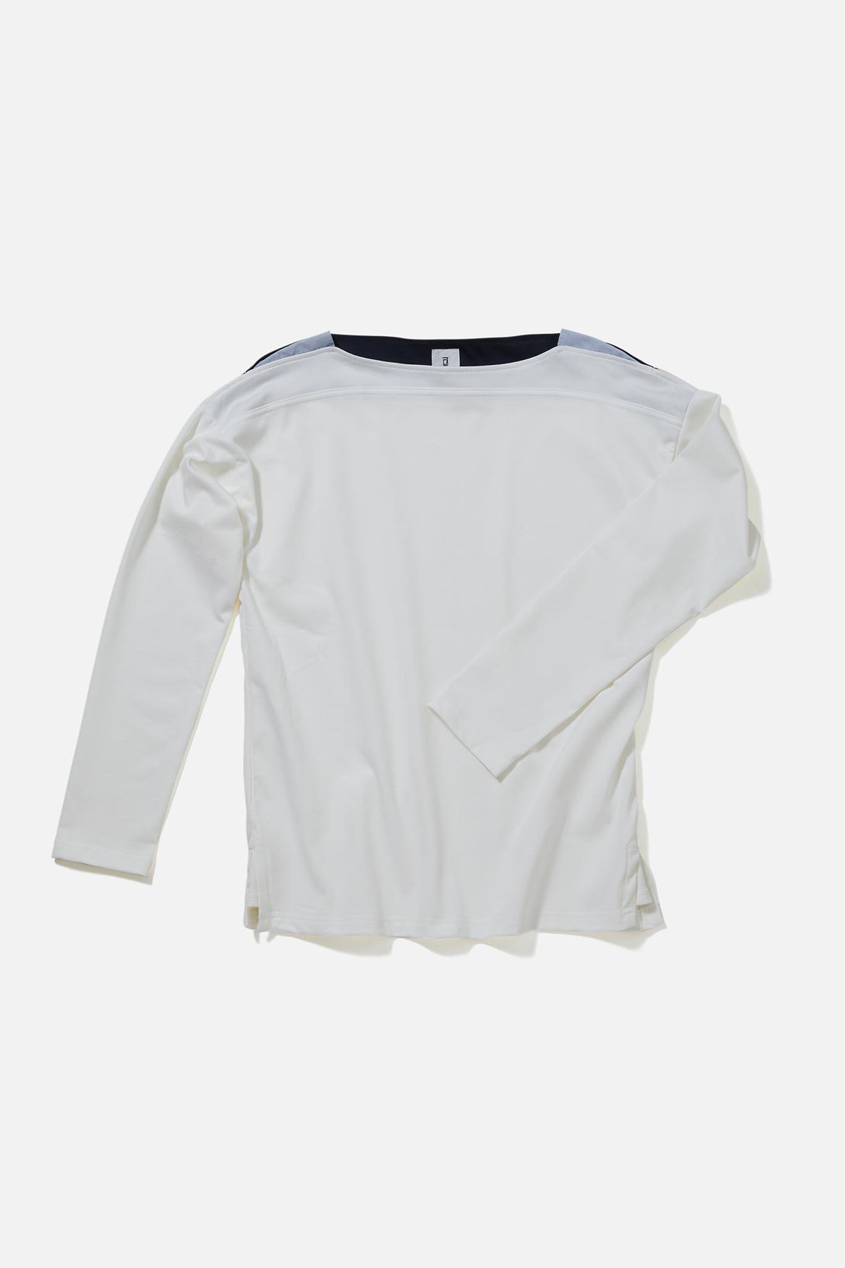 スピンコットンボートネックTEE